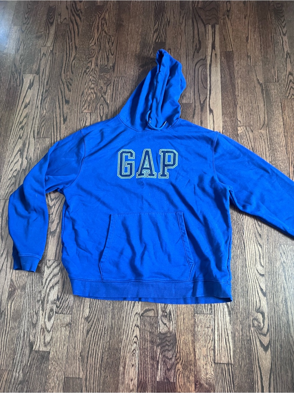 GAP Royal Blue Crewneck Hoodie with Logo